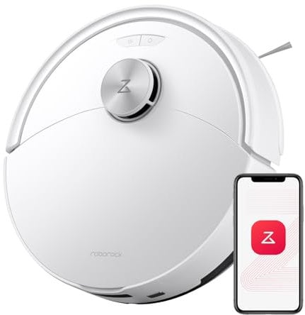 roborock Q10 S5 Robot Aspirapolvere, 10.000Pa, Panno Sollevabile, Pulizia VibraRise 2.0(3000 volte/min), Anti-groviglio, Evitamento degli Ostacoli, Strategie dei Tappeti, Controllo APP, Bianco