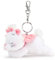 Disney Store Official Peluche Porte-clés Marie endormie, Les Aristochats, 13 cm/5, Peluche Chaton Blanc avec Porte-clés Amovible, Convient aux Enfants à partir de 1 an