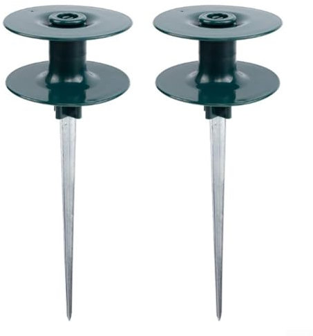 Smooth Operation Guaranteed Garden Hose Roller Guide With Resilient Construction and Solid Support (2pcs)