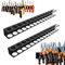 CHENBOOW Organisateur de Tournevis,2 Pièces Support de Tournevis,Support Mural Tournevi,Tournevis Étagère Murale,Organiseur Mural en Acier,Étagère Murale Porte-Outils,pour Garage,Sous-Sol