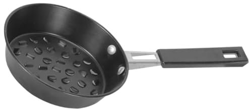 TOGEVAL Tragbarer Herd Camping Kochen Lagerfeuer Kohleofen Brenner Handhaben Holzkohle Werkzeug Kohletopf Für Draußen Kohle Topf Grillkohletopf Kohlebeckentopf Kohle-anzündtopf Eisen Black