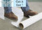 Roll of 10m x 60cm clear polythene self adhesive carpet protector film, FREE Express Delivery