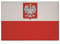 U24 Aufnäher Polen mit Wappen Fahne Flagge Aufbügler Patch 9 x 6 cm