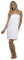 Tom Franks Womens 100% Cotton Shower Wrap Bath Towel White M-L