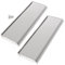 2X 10 Front Door Spring Letter Box + Fixings | Modern Silver Finish