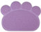 Paw-Shaped Cat Litter Tray Mat,40x30 cm (Purple)