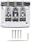 Fafeims Guitar Metal Tailpiece E-Gitarre 3 Saiten Saitenhalter Bass Guitar Bridge Parts Musikinstrument Zubehör