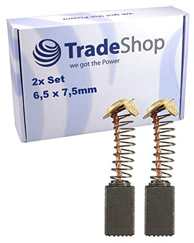 2x Carbon Brushes for Hitachi Jigsaw G13SA TR6 G13SB TR6A G13SG G13YB C16 C4Y C8FSE C8FSHE CB10T CJ65S1 CJ65VA1 CJ7V PSU-4 Scissors SP13 Motor Carbon Brushes
