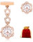 Tiong Rose Gold Krankenschwester Clip-on Taschenuhr, tragbare Krankenschwester Retro Metall Anhänger Taschenuhr, Krankenschwester Brosche Taschenuhr für Frauen, Nurse-003-rose