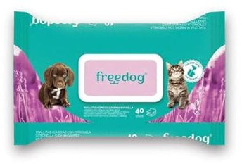 Freedog Lavender & Vanilla Large Wipes, Pet Product, Multi-Colour
