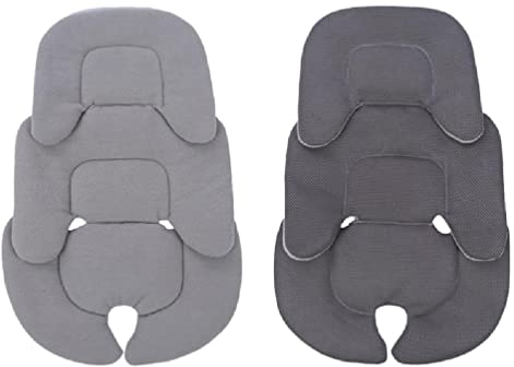 Ruarby Baby-Kissen für Kinderwagen, Autositzeinlage für Kopf und Körper, Stützkissen für Kinderwagen, Thermo-Matratze, Netzstoff, atmungsaktiv, Schutzmatte