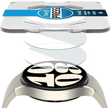 SPGUARD Pellicola protettiva compatibili con Samsung Galaxy Watch 6 40mm,2 pezzi,Installazione Facile,Antigraffio Trasparente e Durezza 9H in vetro temperato per Galaxy Watch 6 40mm