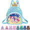 YOUYIKE Einhorn Rucksack Kindergarten, Blau Rucksack Kinder mit Krone Pailletten, Kindergartenrucksack Mädchen für Kinder von 2-5 Jahren, Kinderrucksack für Kita, Krippe, Ausflüge, Freizeit