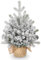 Briful Weihnachtsbaum Klein Künstlicher Mini Christbaum Weihnachtsdeko Weißer Tannenbaum Weihnachtsgesteck für Tisch Büro Resto Weihnachten Dekoration, Höhe 48CM/18