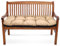 Amazinggirl Bankauflage Sitzkissen Outdoor Hollywoodschaukel Kissen 120 x 40 cm - Sitzpolster Bank Polster für Sitzbank Gartenbank und Paletten Bankkissen Indoor und Outdoorkissen Beige