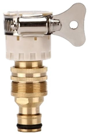 Veeteah Joint de robinet en métal, adaptateur de tuyau de cuisine - Raccord de connecteur de robinet de cuisine en métal,Adaptateur de tuyau de robinet de taille compacte pour salle de bain, buanderie