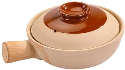 Milageto Olla para arroz, cazuela de arroz con Tapa, cazuela Antiadherente, cazuela de arroz estofado para Acampar, Uso doméstico, Uso