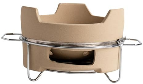 F Fityle Piano Cottura a Carbone Piano Cottura Multiuso Compatto Portatile Vecchio Stile Piano Cottura per Barbecue per Barbecue da Campeggio Picnic, L