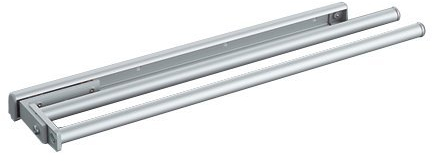 Handtuchhalter De Luxe - 2-armig, 95 mm, silber