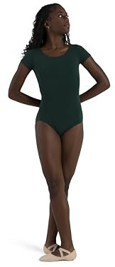 Capezio Damen Classic Short Sleeve Leotard Gymnastikanzug, Jäger, S
