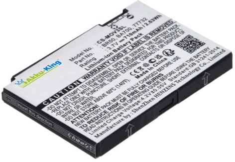 Akku-King Akku kompatibel mit Motorola BA700 BR50 - Li-Ion 710mAh - für PEBL U6, Razr V3, Prolife 300, 500, Lifestyle 285, Flip P