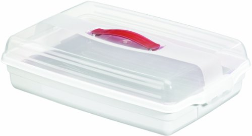 Curver 175245 Party-Butler, 45 x 29,5 x 11,1 cm, transparent/weiß, Polypropylen, groß