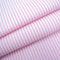 45 wide Candy Mini Stripe Polycotton Dress Fabric Pale Pink/White - per metre