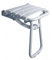 siège de douche - escamotable - 38 x 35.5cm - blanc - béquille automatique - pellet 047630