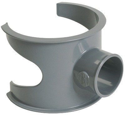 Sella di raccordo PVC Grigio – femmina Ø 100 – 40 mm – NICOLL
