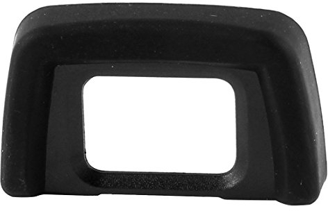 sourcingmap Camera Lens Eyecup Cup, Rubber Soft Viewfinder Camera Protector DK-24 Eyecup Eyepiece Replacement for Nikon D3000 D5000 DSLR, Black