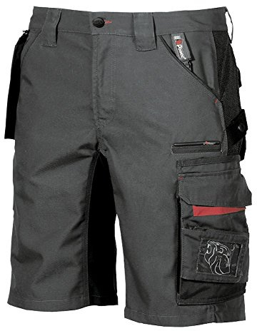 U-Power START, pantaloncini cargo da uomo, mezzi pantaloni slim fit, con chiusura a bottoni, ampie tasche multiple, tessuto in cotone elasticizzato, capospalla confortevole (Deep Blue-64)