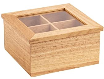 Olympia Mini Tea Box with Lid - 90x200x160mm 3.5x8x6.25