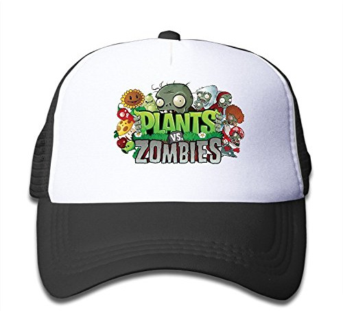 Hittings Kids Adjustable Plants Vs Zombie Baseball Cap One Size Black