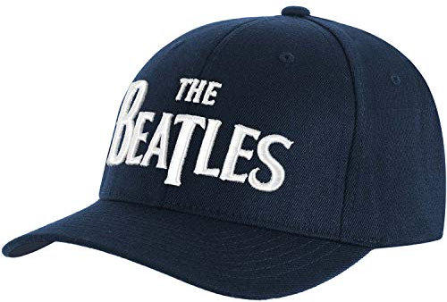 The Beatles Baseballcap Drop T Logo Navy blau