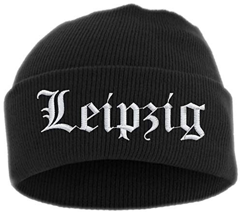 HB_Druck Leipzig Umschlagmütze - Mütze - Bestickt - Einheitsgröße Schwarz