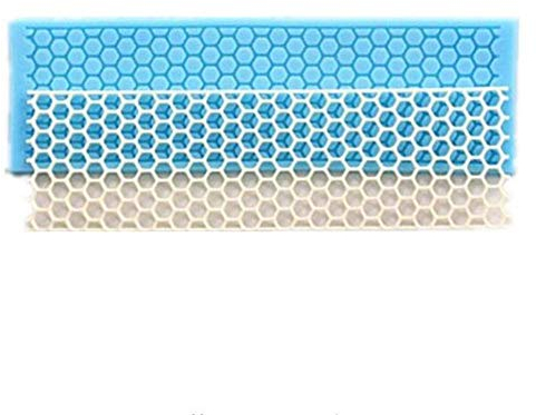Tappetino in silicone a forma esagonale, a nido d'ape, per decorare torte e cupcake, stampi in argilla polimerica, bordo in pizzo, per pasta di zucchero, utensile da cucina, 1 pezzo