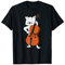 Katze Cello Musik Kätzchen Violoncello Konzert Süß Geschenk T-Shirt