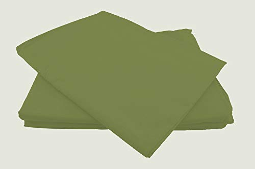 Betttücher ohne Gummizug Baumwolle viele Farben und Größen Bettlaken Betttuch Haustuch (250x240cm, olivgrün)