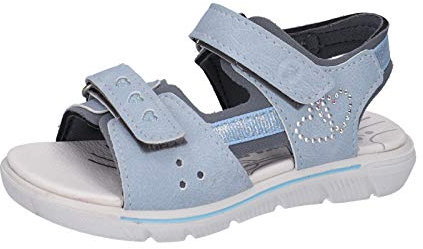 RICOSTA Kinder Sandalen ALYSSA, Weite: Mittel (WMS),kinderschuhe,sandaletten,sommerschuhe,freizeitschuhe,himmel/grau (123),31 EU / 12 Child UK