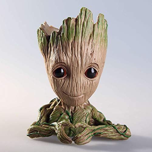 LJG Groot - Maceta con forma de corazón, diseño de corazón, color verde
