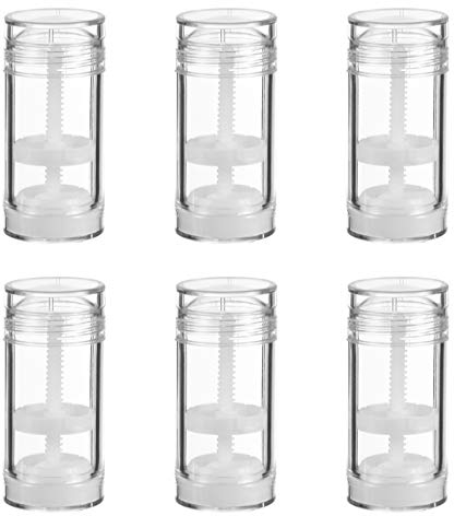 Healifty 6 Stücke Leere Deoroller Flaschen 50ml Deo Behälter zum Befüllen Twist Up Deodorant Stick Nachfüllbare Reiseflaschen Set Reisebehälter für Lippenstift Ätherisches Öl Parfüm