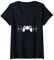 Damen Video Game Geek Controller Gamer Heartbeat On Gaming T-Shirt mit V-Ausschnitt