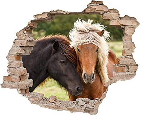 Little Deco 3D Wandsticker Wandaufkleber Wandtattoo Kinderzimmer Mädchen Pferd Wanddeko Spielzimmer Wandbild Poster Tapete Schlafzimmer Kleinkind Horse DL639-9