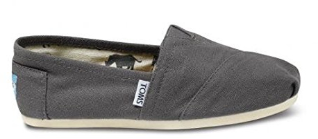 TOMS Alpargata de algodón reciclado, Mocasines Planos Hombre, Gris, 44.5 EU