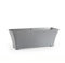 Jardin202 - Jardinera de Rattan Sintético 60 cm para Jardín o Terraza Seleccione Color | Plata