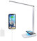 Lampada da Scrivania LED con Ricarica Wireless, lampada da tavolo con Luce Dimmerabile,10 livelli di luminosità 5 modalità di illuminazione, con porta di ricarica USB, Lampada Touch Control Pieghevole