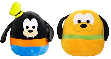 Squishmallow Perfect Pairs – Set mit 2 Squishmallows – Sammeln Sie alle (Pluto & Goofy 19,1 cm Set)