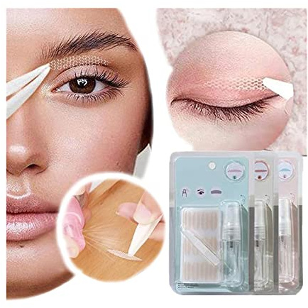 Invisible Eye-lifting by Sticked, 240 Pcs Double Eyelid Tape, Eye Lid Lifters Tape Invisible Instant Eye Lift Strips, Instantly Enlarge The Eyes, Convenient for Makeup (L(6x30mm))