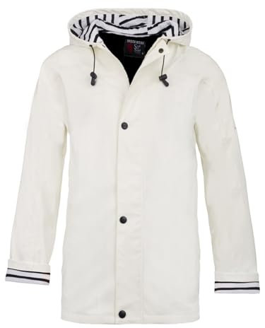Breizh Ocean - Artic - Ciré Imperméable avec Capuche rayée - Intérieur Polaire - XS au 4XL