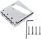 Eelectric Guitar Brass Compensated 3-Saddle Telecaster Bridge with Screws and Wrench(Silver)